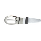 GP レディース 25mm 両面バックル ベルト (ホワイト/ブラック)