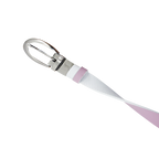 GP女25mm雙面扣皮帶(白/粉)