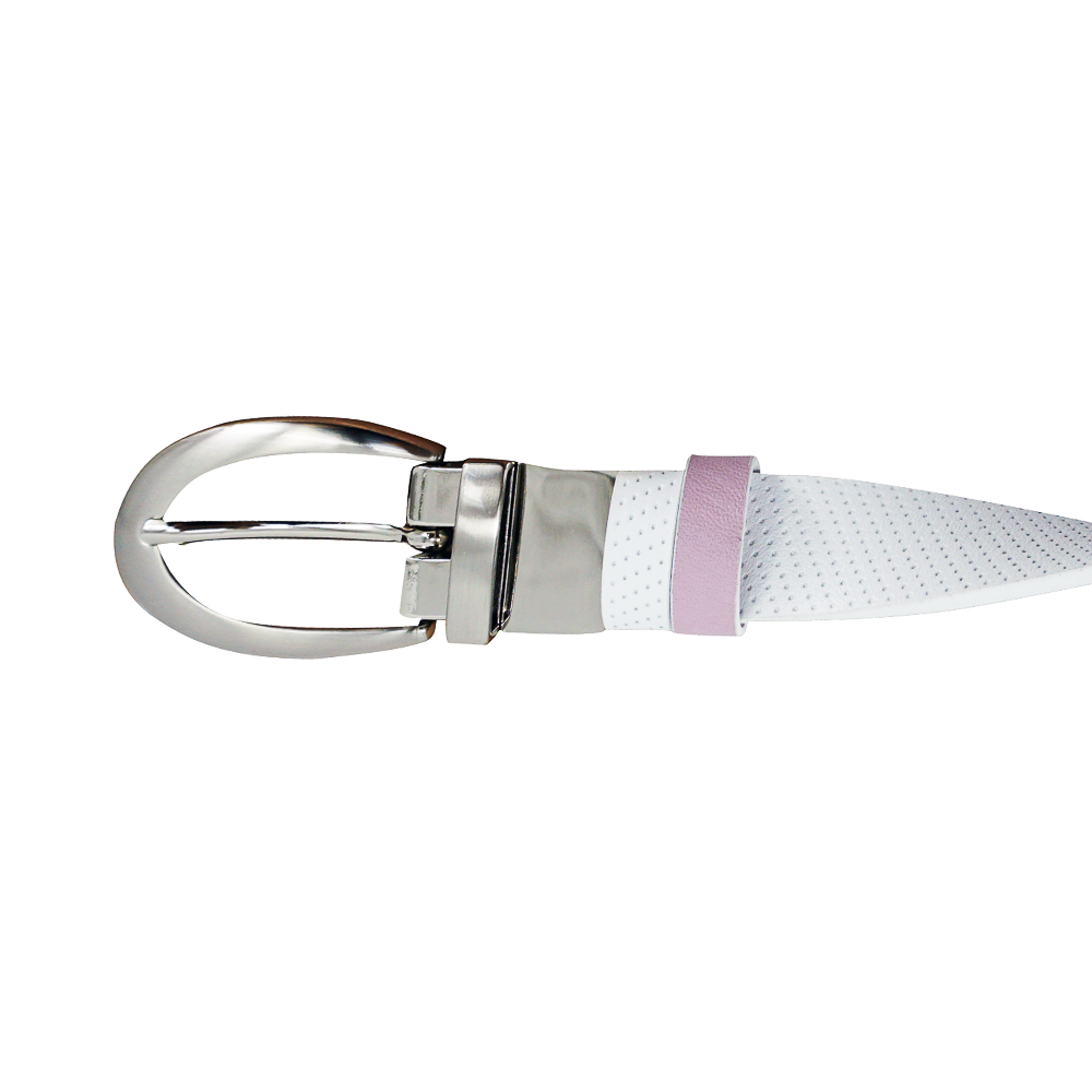 GP women's 25mm double-sided buckle belt (white/pink)