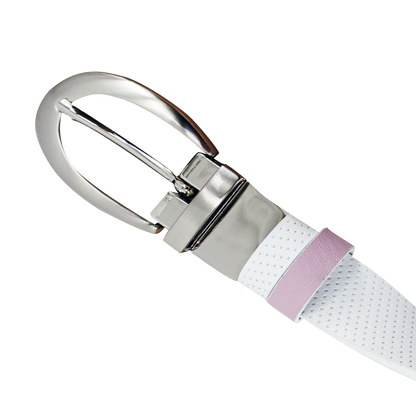 GP women's 25mm double-sided buckle belt (white/pink)