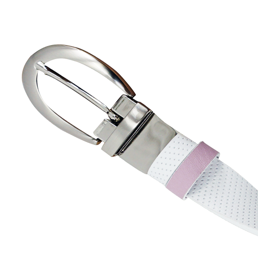 GP women's 25mm double-sided buckle belt (white/pink)