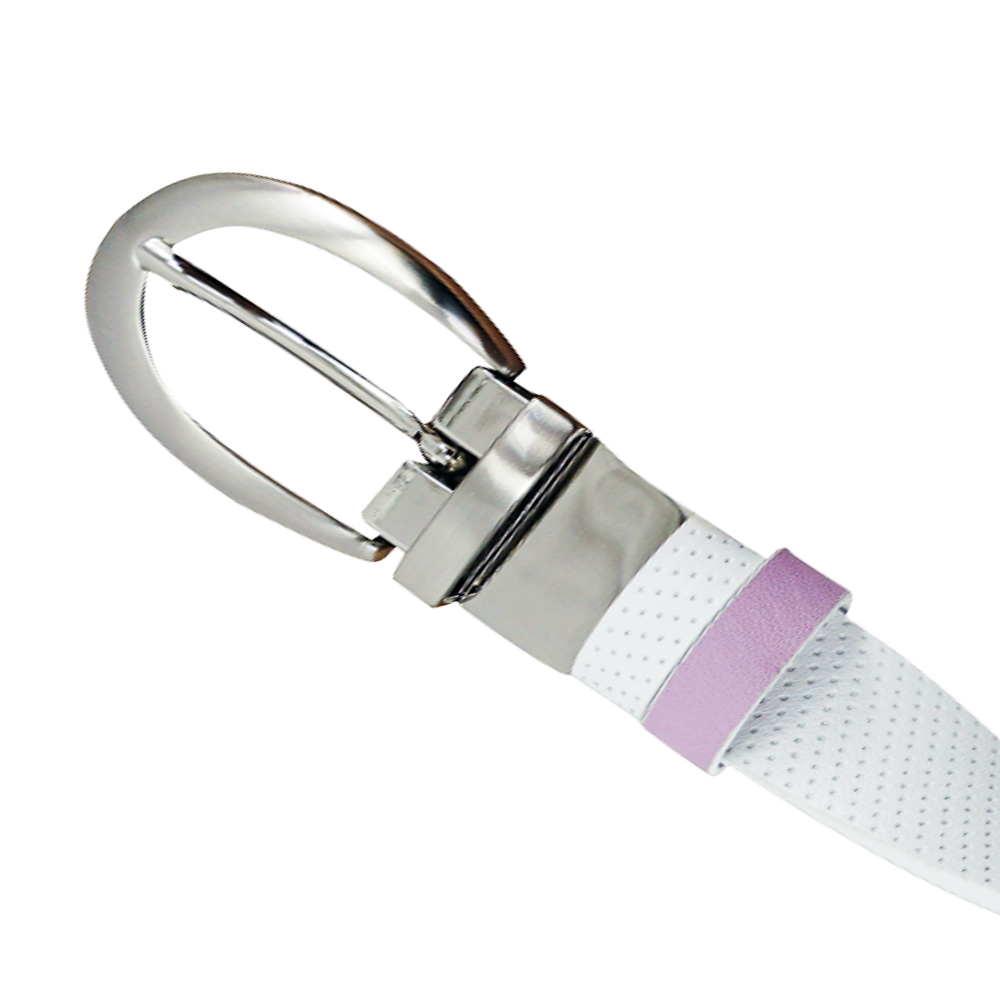 GP women's 25mm double-sided buckle belt (white/light purple)