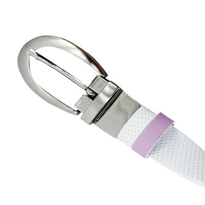 GP women's 25mm double-sided buckle belt (white/light purple)
