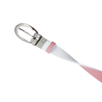 GP女25mm雙面扣皮帶(白/桃紅)