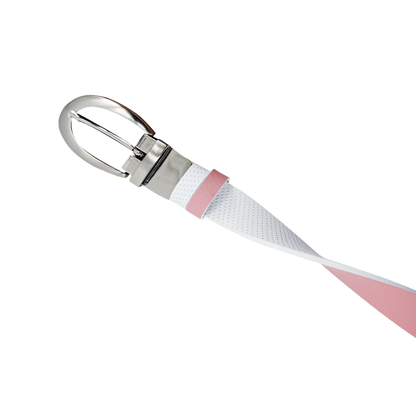 GP women's 25mm double-sided buckle belt (white/pink)