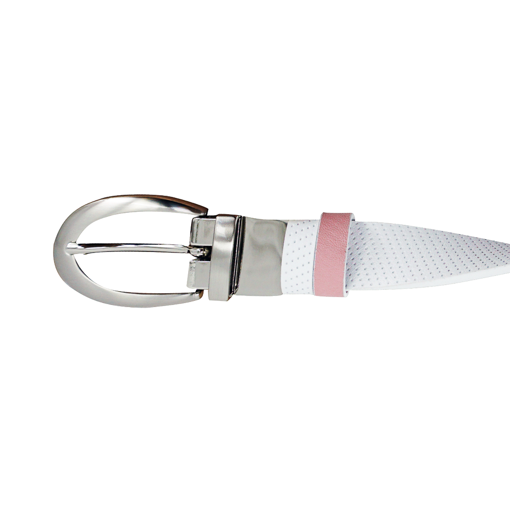 GP women's 25mm double-sided buckle belt (white/pink)