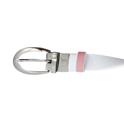 GP women's 25mm double-sided buckle belt (white/pink)