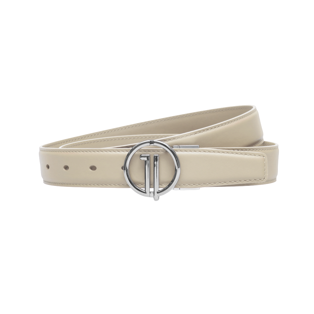 GoPlayer Women's Plain Grain Top Grain Leather Belt (Apricot)