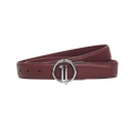 GoPlayer レディース プレーングレインカウハイドレザーベルト（バーガンディ）