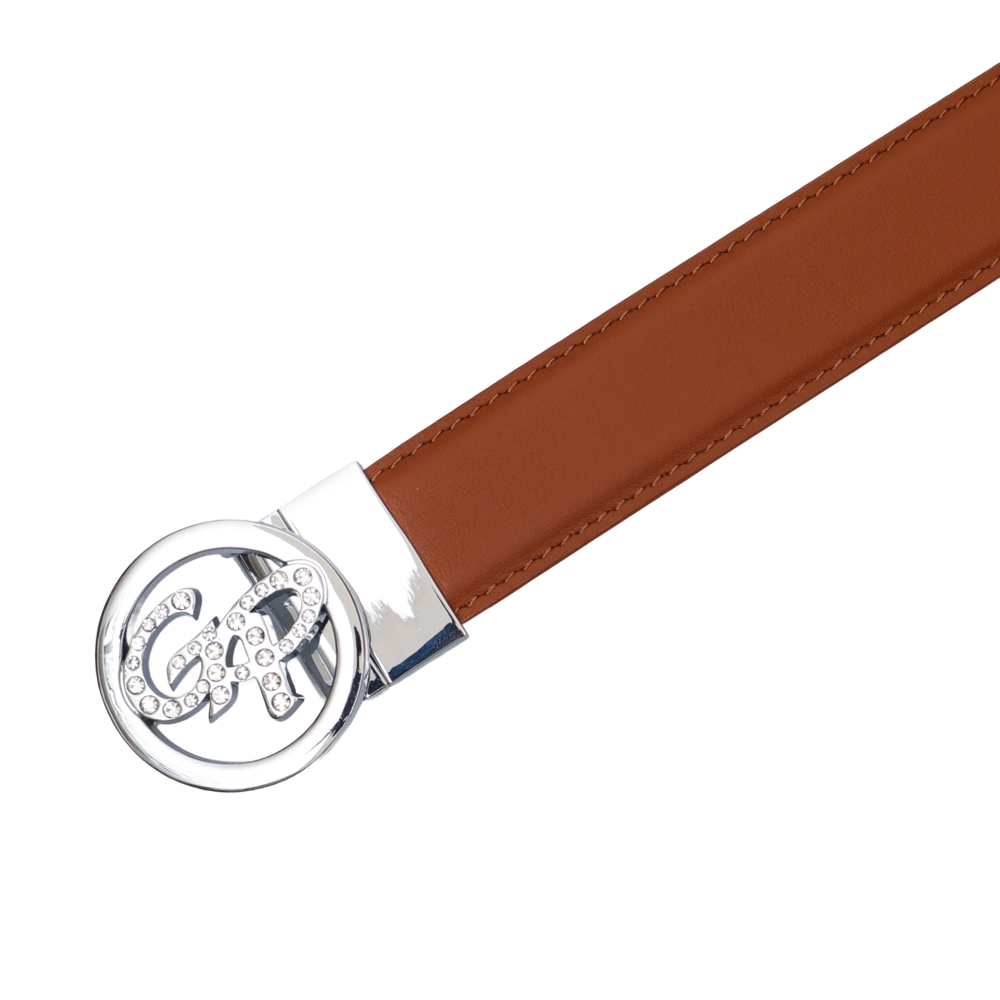 GoPlayer Women's Top Grain Leather Belt (Taupe)