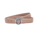 GoPlayer Women's Top Grain Leather Belt (Pink)