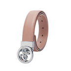 GoPlayer Women's Top Grain Leather Belt (Pink)