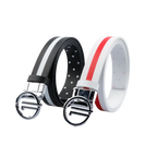 GoPlayer レディース 両面スライドバックルベルト (28mm ホワイトカラー) 