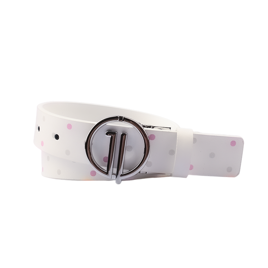 GoPlayer Women's Reversible Belt (White Peach/White Blue) 