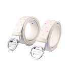 GoPlayer レディース リバーシブルベルト (白桃/白青) 