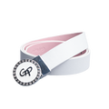 GoPlayer 女性用リバーシブルベルト (28mm ホワイトパウダー)