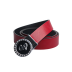 GoPlayer Women's Head Reversible Belt (Black and Red)