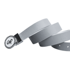 GoPlayer女轉頭雙面用皮帶(白銀)