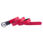 GoPlayer Women's Turnable Double-Sided Belt (Black and Red)