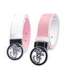 GoPlayer女轉頭雙面皮帶(白粉)