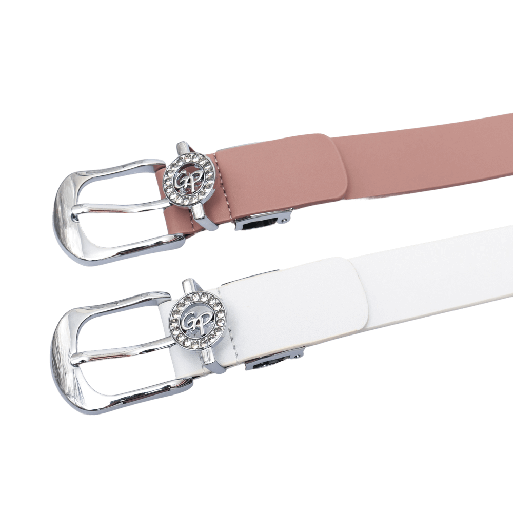 GoPlayer Women's Horseshoe Buckle Golf Belt (Dark Pink)