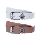 GoPlayer Women's Horseshoe Buckle Golf Belt (Dark Pink)