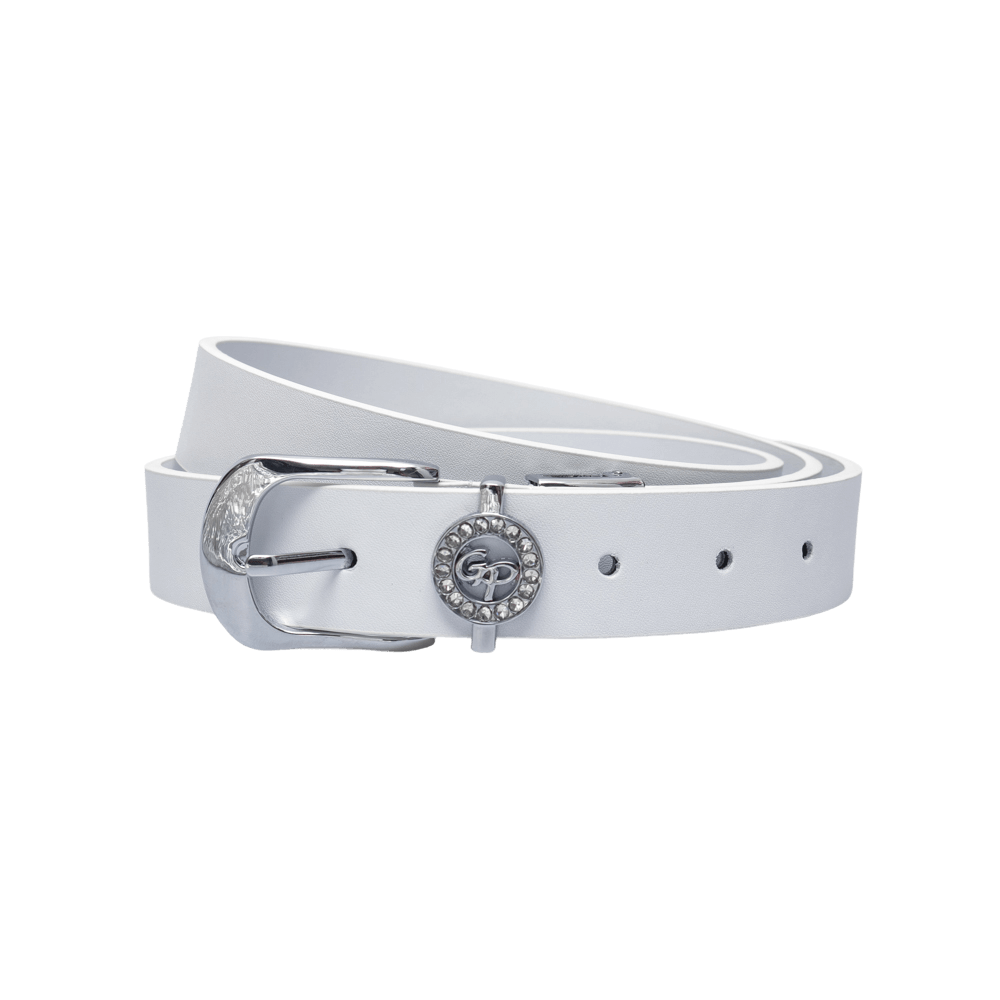 GoPlayer Women's Horseshoe Buckle Golf Belt (White)