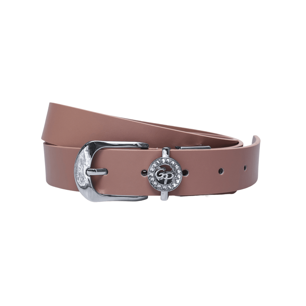 GoPlayer Women's Horseshoe Buckle Golf Belt (Dark Pink)