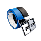 GP35mm雙面扣皮帶(彩藍/白)