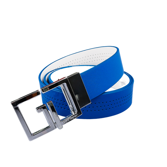 GP35mm double-sided buckle belt (color blue/white)