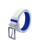 GoPlayer double-sided rotating buckle belt (white royal blue)