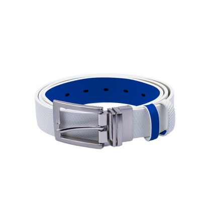 GoPlayer double-sided rotating buckle belt (white royal blue)