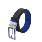 GP35mm double-sided buckle belt (black/sapphire blue)