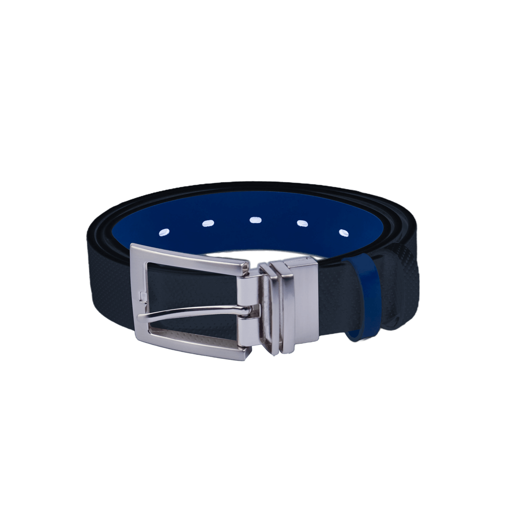 GP35mm double-sided buckle belt (black/sapphire blue)