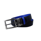 GP35mm double-sided buckle belt (black/sapphire blue)