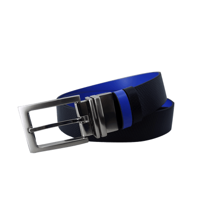 GP35mm double-sided buckle belt (black/sapphire blue)