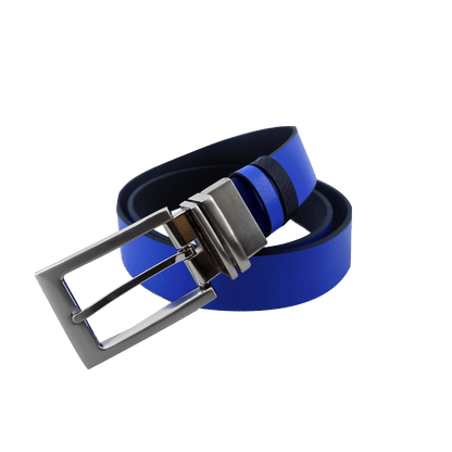 GP35mm double-sided buckle belt (black/sapphire blue)