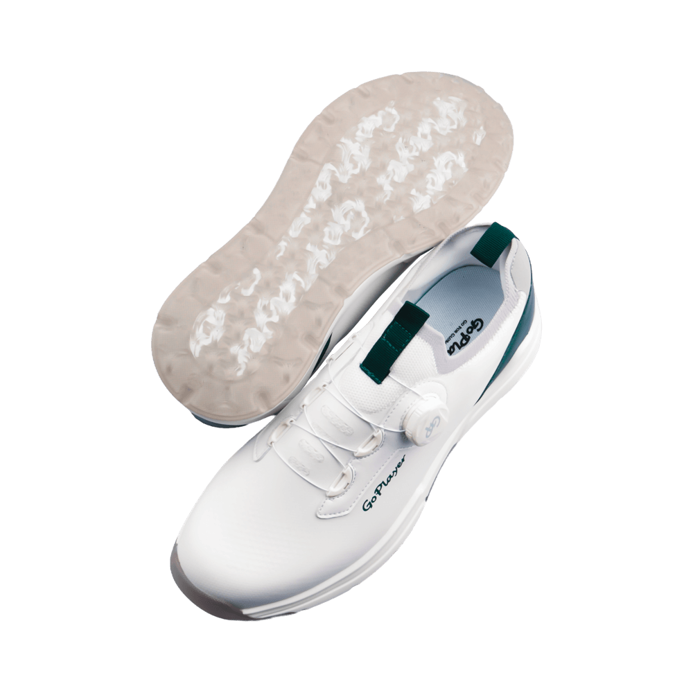 GoPlayer EliteLinks Golf Knob Men's Shoes (White)