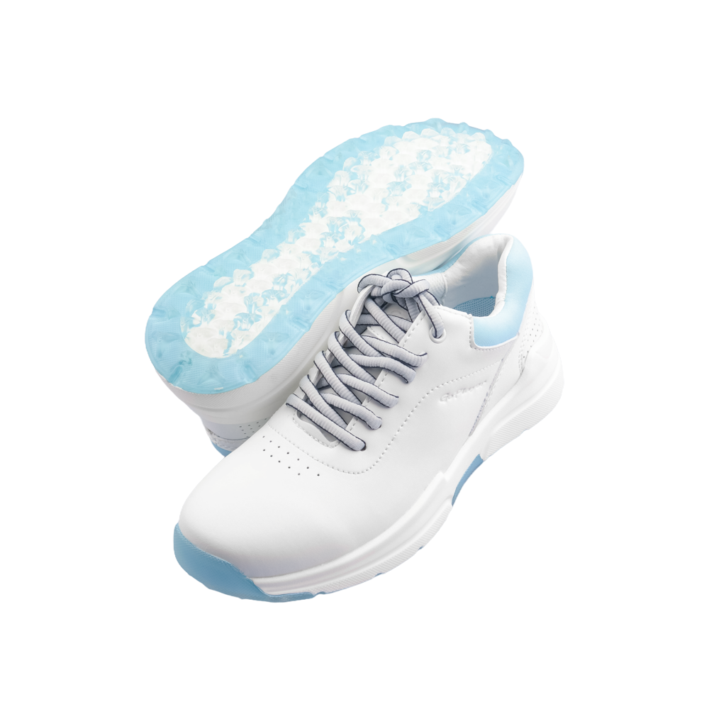 GoPlayer EliteLinks ゴルフ クラシック メンズ シューズ (ホワイト)