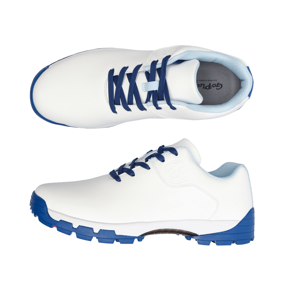 GoPlayer StartDrive ゴルフ スポーツシューズ（メンズ）（ホワイト＆ブルー）