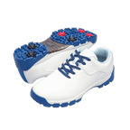 GoPlayer StartDrive ゴルフ スポーツシューズ（メンズ）（ホワイト＆ブルー）