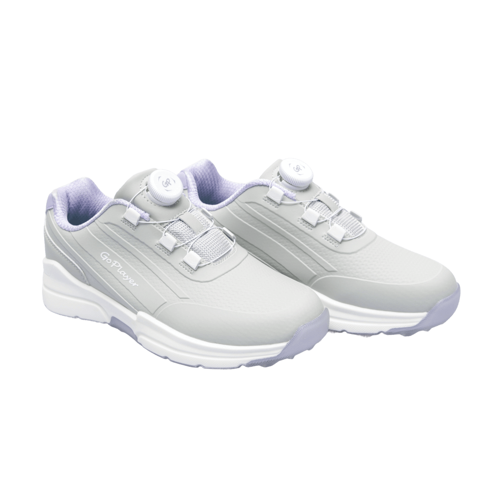 GoPlayer EliteLinks Golf Knob Women's Shoes (Gray Purple)