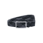 GoPlayer Men's Golf Elastic Belt (Black and Gray)