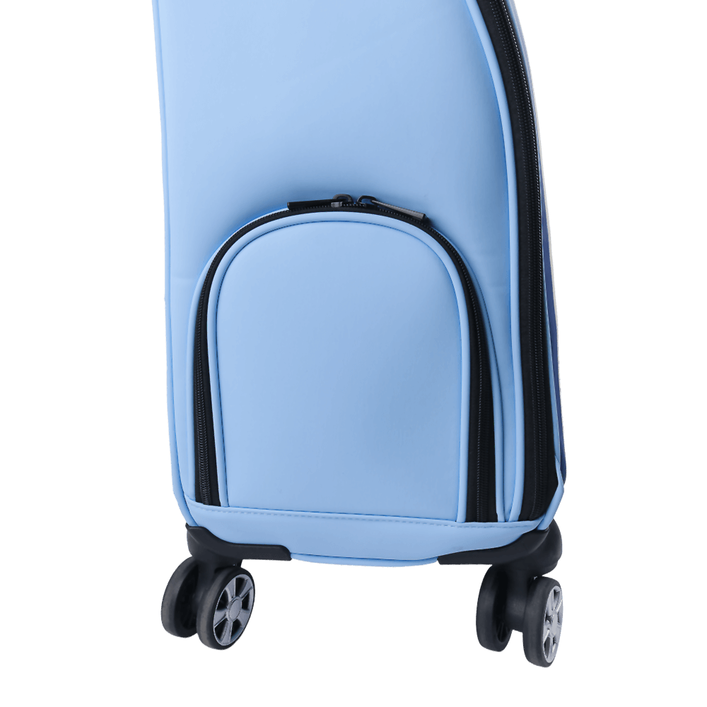 PGA trolley four-way wheel clothing bag (light blue)