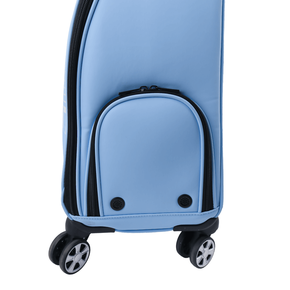 PGA trolley four-way wheel clothing bag (light blue)