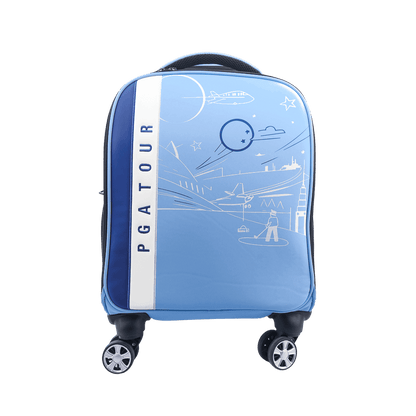 PGA trolley four-way wheel clothing bag (light blue)