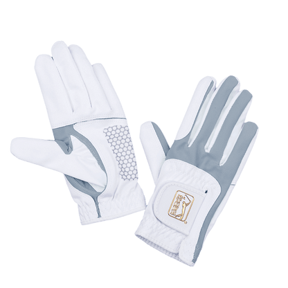 PGA women's golf elastic cloth non-slip gloves (white and green)