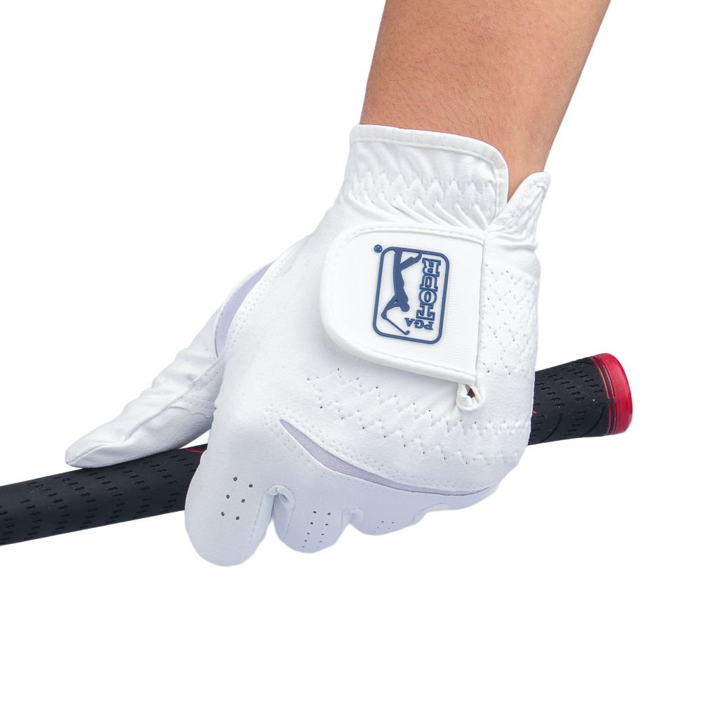 PGA Korean version nano cloth men's golf gloves (white)