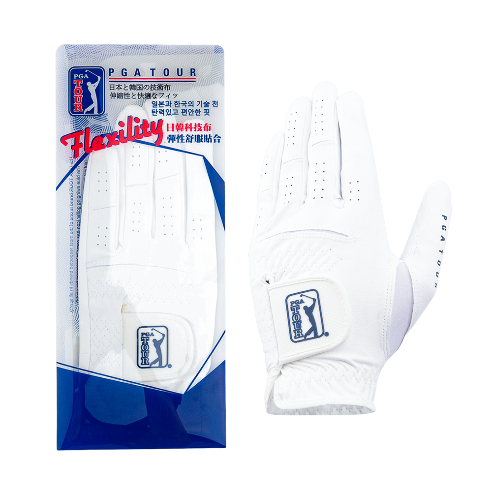 PGA Korean version nano cloth men's golf gloves (white)