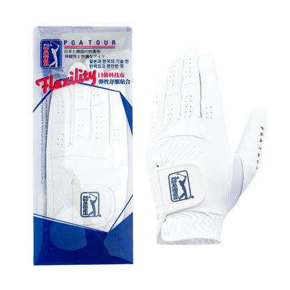 PGA Korean Nano Cloth Men's Golf Gloves (White) PGL10200